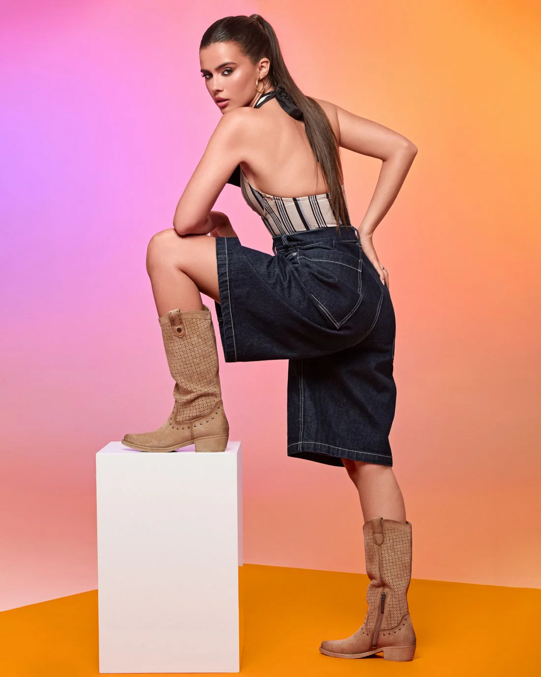 Bota de mujer con tacón Refresh 17529201 - Image 2